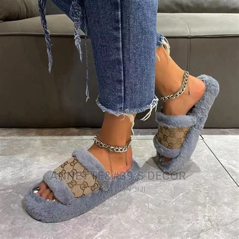 gucci fluffy sandals|gucci sandals women 2020.